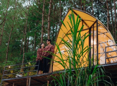 Glamping Sườn Đồi – View Hoàng Hôn – Lều 2 Người