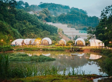 Glamping Thung Lũng – View Bờ Hồ – Lều 5/6 Người
